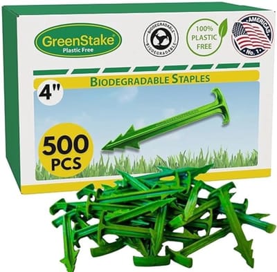 Biologisch afbreekbare tuinpalen - Milieuvriendelijke haringen - Tuin verankeren - Superieure houdkracht - 500 stuks 10 cm