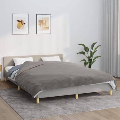vidaXL - Verzwaringsdeken - met - hoes - 200x230 - cm - 9 - kg - stof - grijs