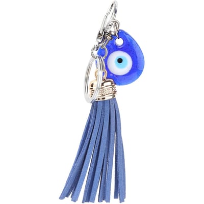 Porte-clés mauvais œil bleu, décoration d'intérieur, amulette en verre turc, pendentif, cadeau de bénédiction blue