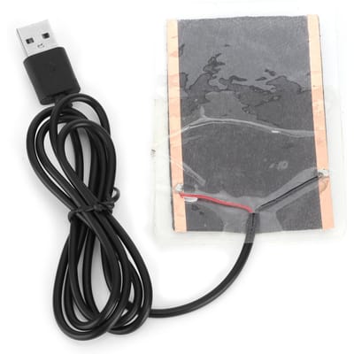 USB Verwarmingsfilm Koolstofvezel Buigbestendige Verwarmer Geschikt voor Reptielen Handschoenen gray