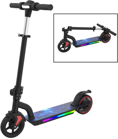 L1 PRO Elektrische Step Kinderen - Inklapbaar - 130W - Max 16 km/u - 12-16 km Bereik - LED Verlichting - Zwart