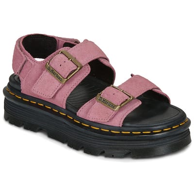 Sandalen met sleehak Dr. Martens ZebZag Sandal Dusty Rose EH Suede