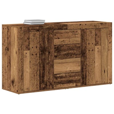 vidaXL - Dressoir - Oudhout - 120 - x - 36 - x - 69 - cm - Bewerkt - hout