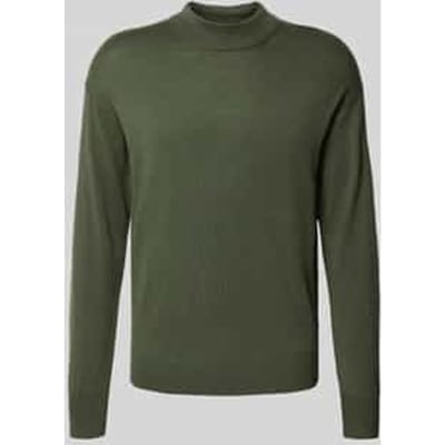 Scotch & Soda Dropped Shoulder Mock Neck Pullover Thyme Size: M | Sweaters Outlet | Heren | Groen