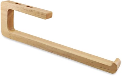Dailygoods- Keukenrolhouder Wandmontage - Houten Keukenrolhouder - Zelfklevend/Geboord - Multifunctioneel - Duurzaam Materiaal - Geschikt voor Keuken/Badkamer - Papierenhanddoekhouder