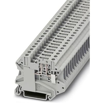 Phoenix Contact 3046168 Doorgangsserieklem 6.2 mm Schroeven Grijs 50 stuk(s)