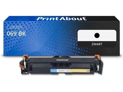 PrintAbout huismerk Toner 069 BK Zwart Geschikt voor Canon