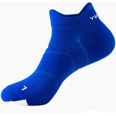 Korte hardloopnylonsokken voor heren Vierseizoenen Ademend Antislip Marathon Fietsen Sportsokken blue