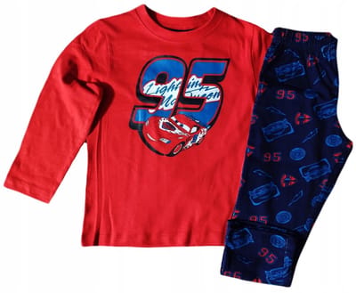 Disney Cars Pyjama - Katoen - Rood/blauw - Maat 116