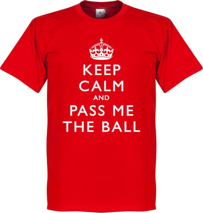 Keep Calm And Pass The Ball T-Shirt - XS