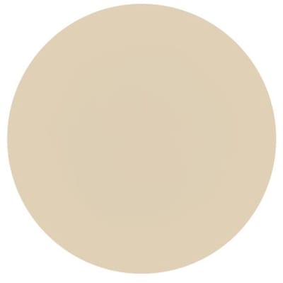ZICZAC - Placemat TOGO - SET/6 - Rond - Dubbelzijdig - Kunstleer - Dia 38 cm, ivoor