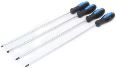 Satra extra lange schroevendraaier set 4 dlg 450mm lang