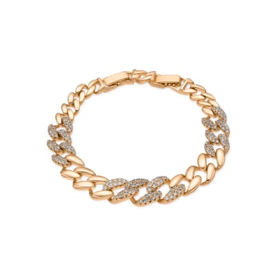 Luxenter Armband met 18-karaats geelgouden afwerking en schitterende zirkonia - Silda