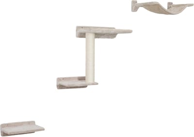Katten Klimwand - Krabmeubel - Spelen en rusten - Modulair ontwerp - Tot 10 kg - Beige