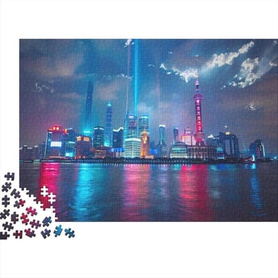 Puzzel 1000 Stukjes - Jigsaw Puzzle Puzzelspel - Ontspanning Thuis - Unieke Vormen - 75x50 cm - Stijl 2