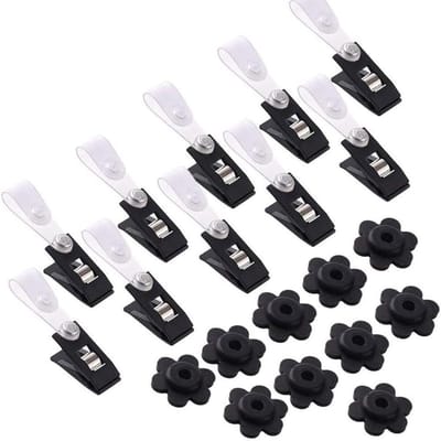 Rubberen Stoppers Tuinvlaggen - Vlaggenmast Accessoires - Vlaggen Beveiligen - Bloemblaadjes Design - 20 stuks - Gekleurd