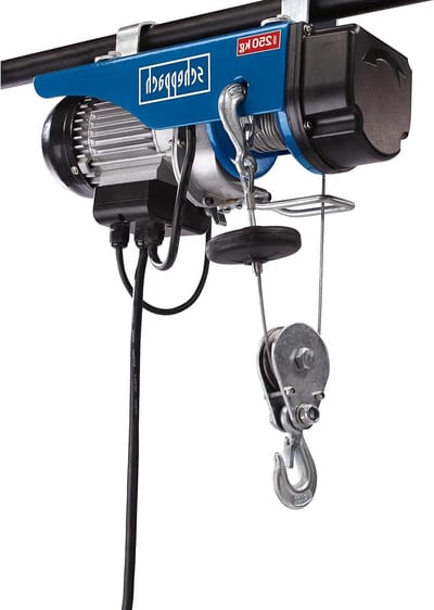 Elektrische Kabeltakel - Hefkraan Takel - Lasten Tillen - Automatische Einduitschakeling - 250 kg 12 m - Blauw