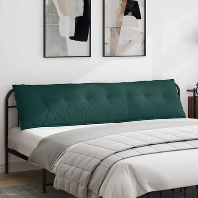 vidaXL - Rugkussen - Donkergroen - 200 - x - 19 - x - 50 - cm - Stof