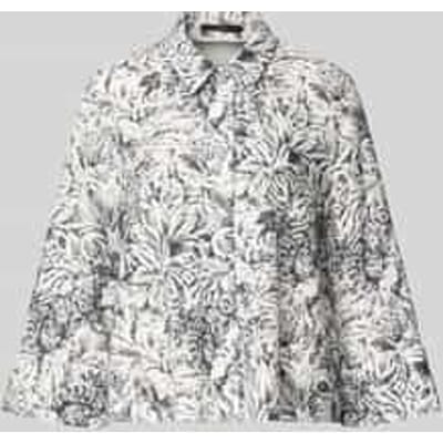 Regular fit blouse met lange mouwen van lyocell in all-over look