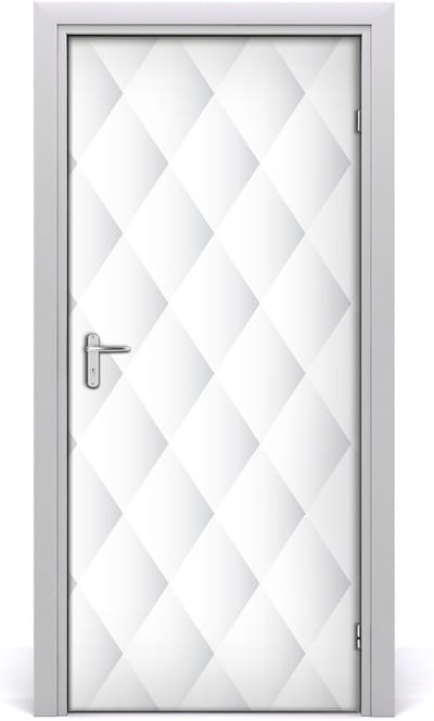 Tulup Deursticker - Ruit Deur plakfolie - 95 cm x 205 cm - Blauw Deursticker - Moderne Deur Sticker - Deursticker voor de Woonkamer - Deurposter