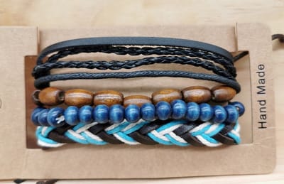 Lili 41 Heren armbanden set - 18 cm - Bruin