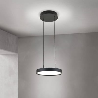 ORION LED hanglamp Teide, zwart, 1-lamp, metaal, 2.700 K
