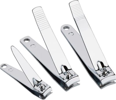 Igoods Nagelknipper Set - Set van 3 Nagelknippers - Nagelscharen - Verschillende Maten - Predicure Set - RVS