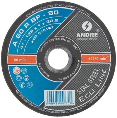 ANDRE - Snijschijf voor Staal - 125x1x22 mm