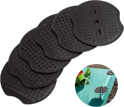 Pack van 200 Buffer Discs voor Grondankers, Kunststof Onderlegschijven voor Tent, Matten en Hekken, Ideaal voor Tuin en Boerderij