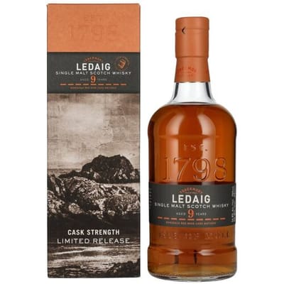 Tobermory Whisky Ledaig 9 Years Old Bordeaux Red Wine Cask Strength Limited Release 2012 56,8% Vol. 0,7l in geschenkverpakking