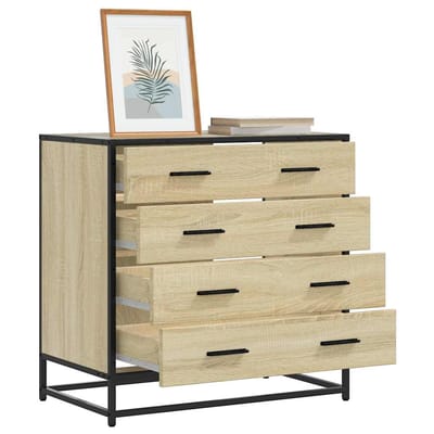 vidaXL - Ladekast - 70x41x70 - cm - bewerkt - hout - sonoma - eikenkleurig