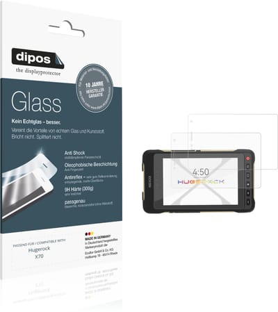 dipos – 2x Matte Pantserfolie geschikt voor Hugerock X70 | 9H Screenprotector