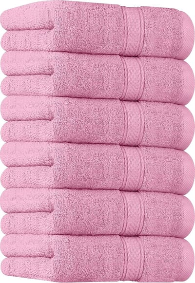 Famanu - 6 Set Premium Handdoeken, (41 x 71 CM) 100% Ringgesponnen Katoen, Ultra Zacht en Zeer Absorberend voor Badkamer, Fitnessruimte, Douche, Hotel en Spa