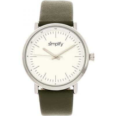 Vereenvoudig het 6200 horloge met leren band