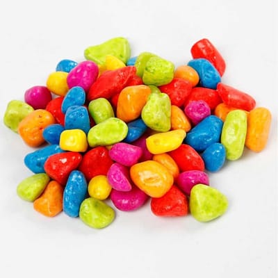 Decoratieve mozaiek stenen - 8-10 mm - neon kleuren - 2 kilogram - steentjes