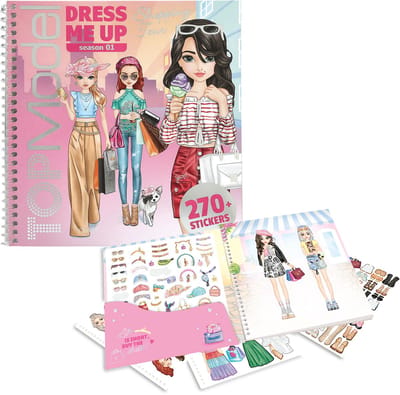 Top Model TOPModel Dress Me Up Stickerboek Shopping Tour Educatieve boeken (spelletjes en raadsels)