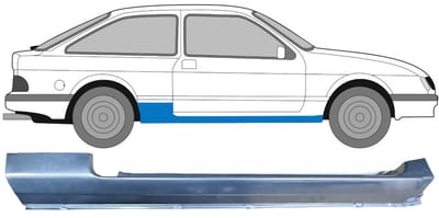 Volledige dorpel voor Ford Sierra 1982-1993 / Rechts