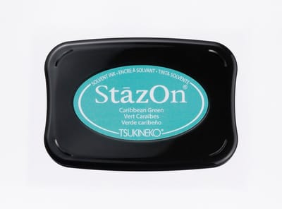 Tsukineko StazOn Stempelkussen Caribbean Green