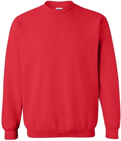 Gildan Zware Blend Unisex Adult Crewneck Sweatshirt voor volwassenen (Rood)