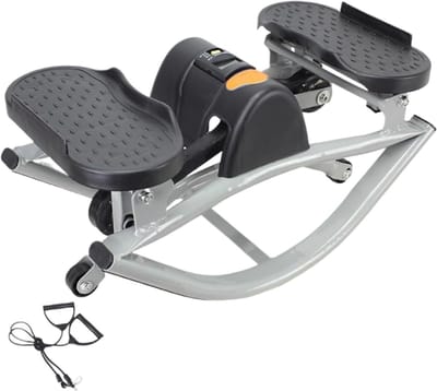 Stepper Machine - Thuis Fitness - Lichaam Trainen - Stille Hydraulische Beweging - 50x25x25 cm - Zwart