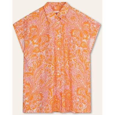 Oilily Banana Blouse- maat34 Oranje Crush