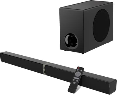 Soundbar met subwoofer - Home cinema systeem - Films en muziek - Draadloze Bluetooth 5.3 - 31 Inch speaker - Zwart
