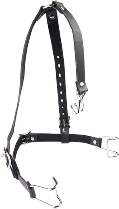 Bondage Mond- en Neusgag - Verstelbare Leren Bandjes - BDSM - Gag - Uitrekken