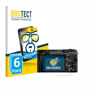BROTECT - Screenprotector voor Sony Alpha 6700 - Folie Beschermfolie transparant 6 Stuks