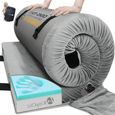Camping Matras - Slaapmat Vloermat - Kamperen en Reizen - Traagschuim Comfort - 160 x 66 cm - Grijs
