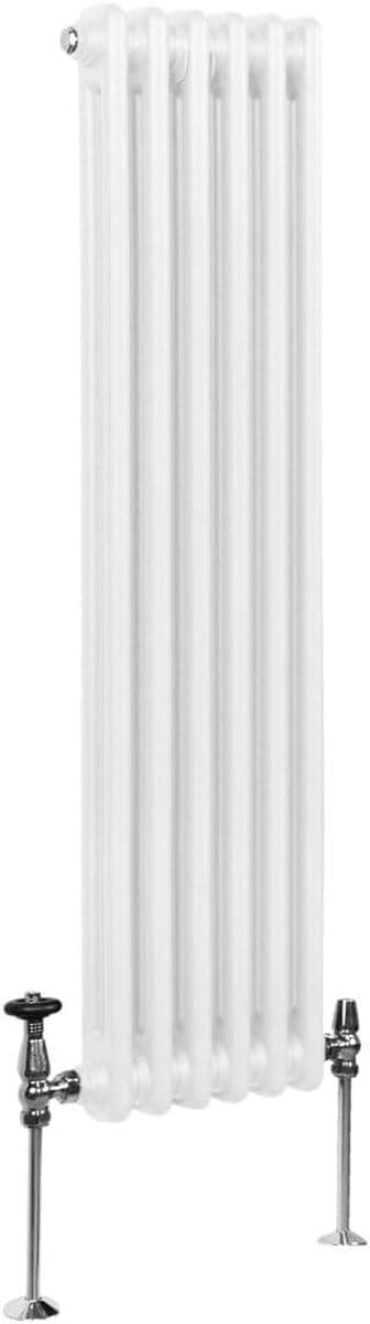 Verticale Radiator - Paneelverwarming - Ruimte Verwarmen - Hoge Warmteafgifte - 1500 x 292 mm - Glanzend Wit