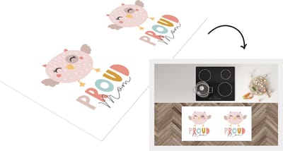 Keukenloper - Loper keuken - Spreuken - Proud mom - Mama - Quotes - 120x60 cm - Keukenloper vinyl