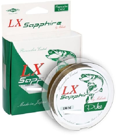 Mikado LX Sapphire Pike – 0.22 mm – 6.75 kg – 150 m – Fluorocarbon Coated Roofvis Lijn