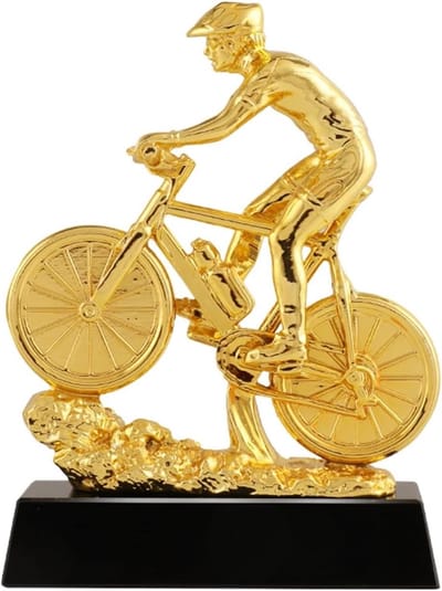 Gouden Trofee - Prijs Bokaal - Sportevenement Winst - Eerste Prijs - 14x20cm - Goud