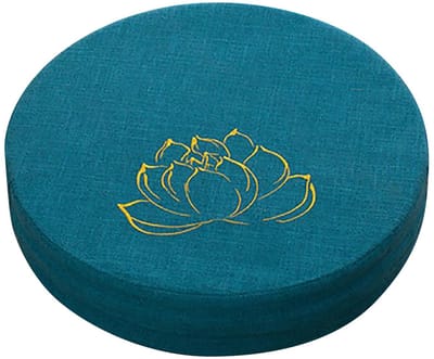 Dailygoods- Meditatiekussen Zacht en Comfortabel - Ronde Vloerkussen - Linnen - Afneembare Wasbare Dekking - Hard Schuim - Ideaal voor Meditatie - Zitkussen